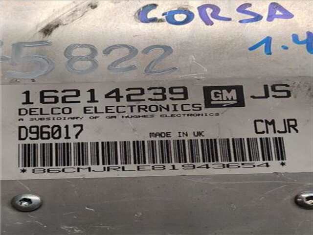 Foto 2ª: Centralita Motor ECU Opel Corsa 1.4 I [X 14 SZ]