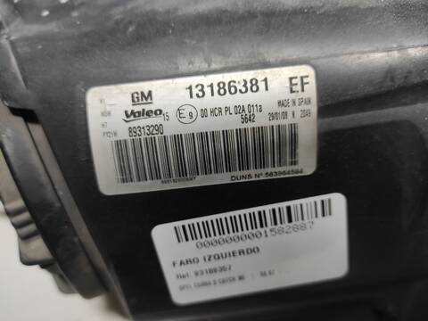 Foto 2ª: Faro Izquierdo Opel Corsa Z12XEP (2010)
