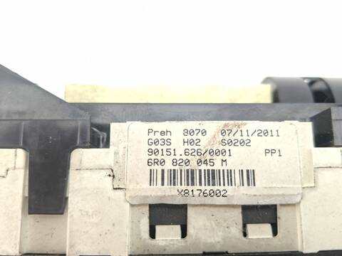 Foto 4ª: Mando Calefacción A. A. Volkswagen Polo ADVANCE 90CV 66KW [CAYB] (2011)