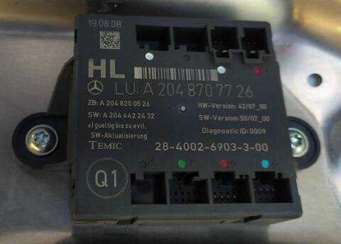 Elevalunas Manual Trasero Derecho Mercedes Clase C 160 C 220 CDI 204.008) 163CV
