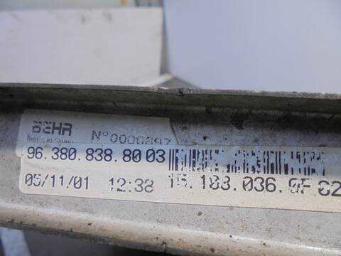 Foto 2ª: Radiador Motor Citroen C5 2.2 HDI FAP CAT 4HX - DW12ED4) BERLINA 133CV 98KW (2002)