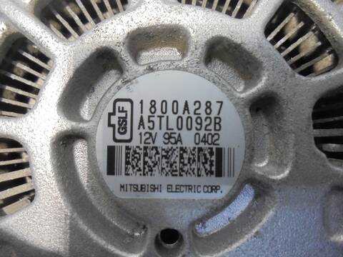 Foto 4ª: Alternador Mitsubishi ASX CHALLENGE 2WD 117CV 86KW [4A92] (2010)