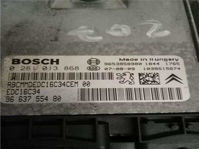 Foto 2ª: Centralita Motor ECU Peugeot 207 1.6 HDI [9HX (DV6ATED4)]