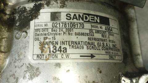 Foto 4ª: Compresor Aire Acondicionado Chrysler Sebring 2.7 LX BERLINA 203CV 149KW [EES] (2002)