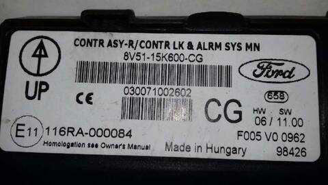 Foto 2ª: Modulo Confort BCM Ford Fiesta 1.25 16V CAT 82CV 60KW [SNJA] (2009)