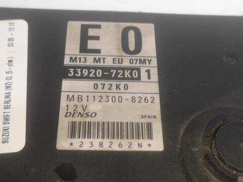 Foto 2ª: Centralita Motor ECU Suzuki Swift M13A BERLINA (2009)