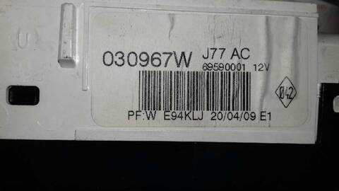 Foto 3ª: Mando Calefacción A. A. Renault Clio 1.2 75CV 55KW [D4F740] (2009)