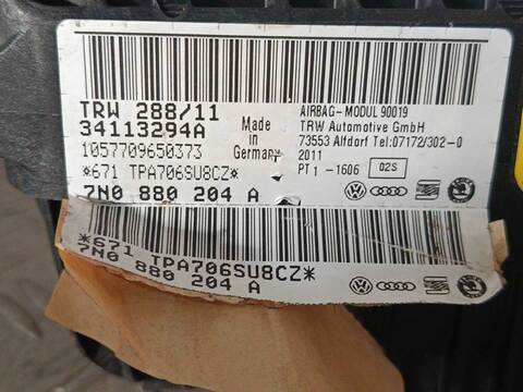 Foto 2ª: Airbag Delantero Derecho Volkswagen Sharan CFFB (2011)