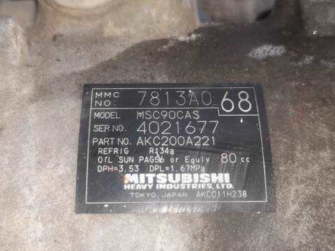 Compresor Aire Acondicionado Mitsubishi Outlander BSY