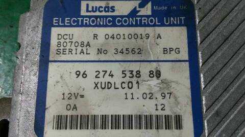 Foto 3ª: Centralita Motor ECU Peugeot 406 2.1 TD CAT BERLINA 109CV 80KW [P8C] (1997)