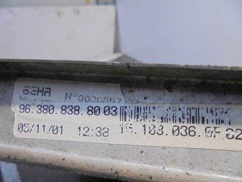 Foto 2ª: Radiador Motor Citroen C5 2.2 HDI FAP CAT 4HX - DW12ED4) BERLINA 133CV 98KW (2002)
