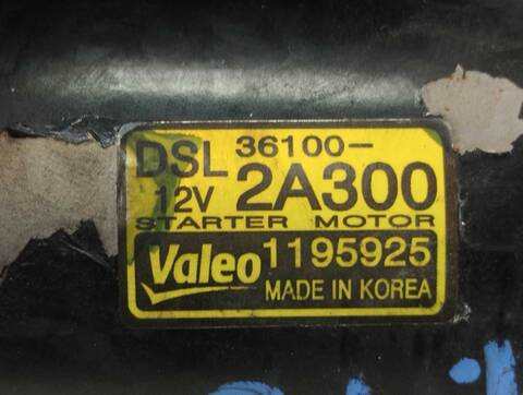 Foto 4ª: Motor de Arranque Hyundai i30 CLASSIC 90CV 66KW [D4FB] (2011)