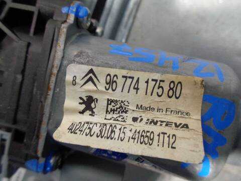 Foto 3ª: Elevalunas Manual Trasero Izquierdo Citroen C Elysee 1.6 BLUE-HDI FAP 99CV 73KW [BHY] (2015)