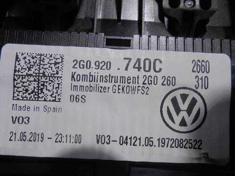 Foto 4ª: Cuadro de Instrumentos Volkswagen T-Cross ADVANCE 116CV 85KW [DKRF] (2019)