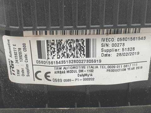 Foto 3ª: Airbag Delantero Izquierdo Iveco Daily FG H2 BATALLA 4100 35 S V [F1AGL411N] (2019)