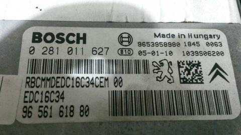 Foto 3ª: Centralita Motor ECU Peugeot 307 1.6 HDI 109CV 80KW [9HY] (2005)