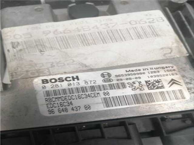 Foto 3ª: Centralita Motor ECU Citroen C4 1.6 HDI BERLINA 90CV [9HX (DV6ATED4)]