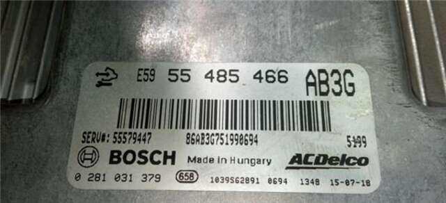 Centralita Motor ECU Opel Astra 2.0 COSMO [2.0 LTR. - 118 KW 16V CDTI]