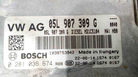 Foto 3ª: Centralita Motor ECU Volkswagen Crafter 2.0 TDI 140CV 103KW FURGONETA [DAUA,DMZE,DNAE] (2022)