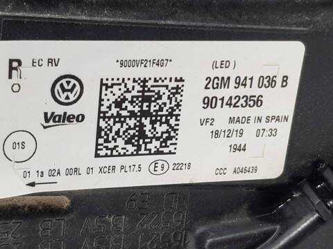 Foto 2ª: Faro Derecho Volkswagen T-Cross SPORT (2018)