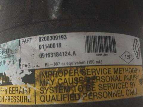 Foto 3ª: Compresor Aire Acondicionado Renault Megane 1.9 DCI BM0G CM0G) II BM0/1_ CM0/1_) (2001)