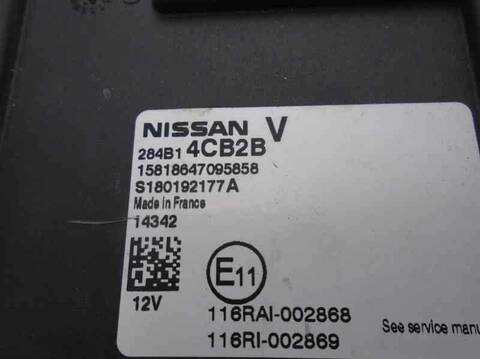 Foto 3ª: Centralita Confort BSI Nissan Qashqai 1.5 TD CAT 110CV 81KW [K9KA636] (2015)