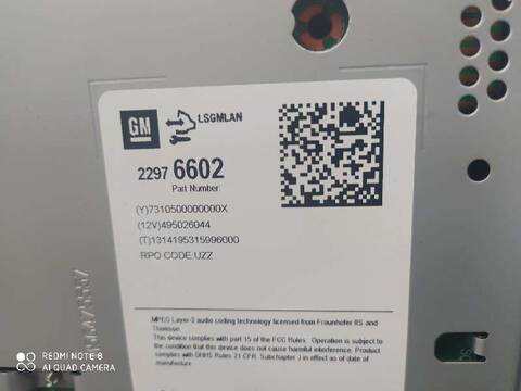 Foto 2ª: Sistema Audio Radio CD Opel Meriva ESSENTIA 101CV 74KW [B14XER] (2014)