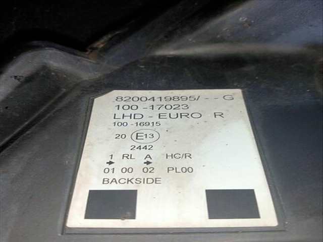 Foto 2ª: Faro Derecho Renault Kangoo DYNAMIQUE 1 DCI DIESEL FAP 106CV [K9KC8] (2008)