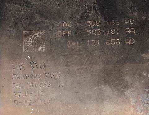 Foto 3ª: Filtro Particulas Audi A3 CRBC (2013)