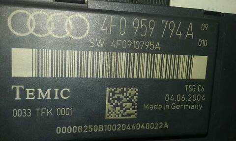 Foto 2ª: Centralita Cierre Centralizado Audi A6 3.0 V6 24V TDI BERLINA 225CV 165KW [BMK] (2004)