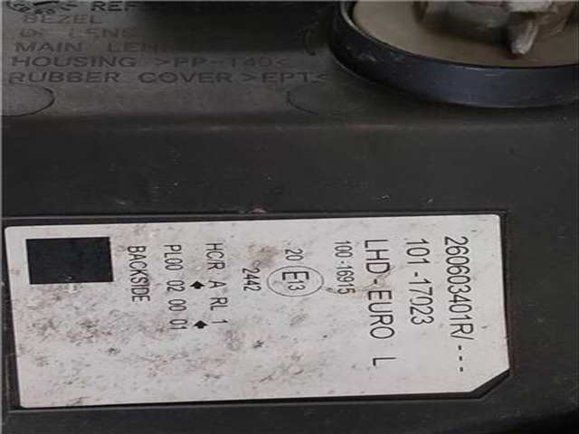 Foto 3ª: Faro Izquierdo Renault Express 1.5 DCI FW0A FW0B) 86CV 63KW KANGOO FW0/1_) [K9K 800] (2008)