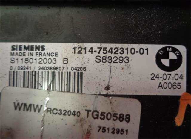 Foto 2ª: Centralita Motor ECU Mini Mini 1.6 COOPER [1.6 LTR. - 85 KW 16V CAT] [W10B16A]
