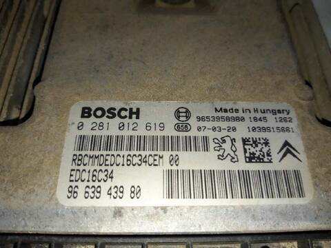 Foto 3ª: Centralita Motor ECU Peugeot Partner 1.6 16V HDI 90CV 66KW [9HX] (2007)