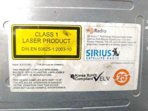 Foto 3ª: Sistema Audio Radio CD Bmw Serie 5 518 530 D (2009)