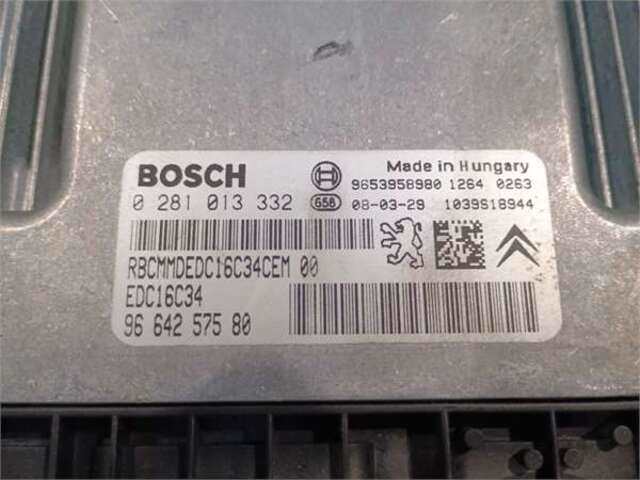 Foto 2ª: Centralita Motor ECU Peugeot 407 1.6 SPORT [1.6 LTR. - 80 KW HDI FAP CAT (9HZ - DV6TED4)] [9HZ / DV6TED4]