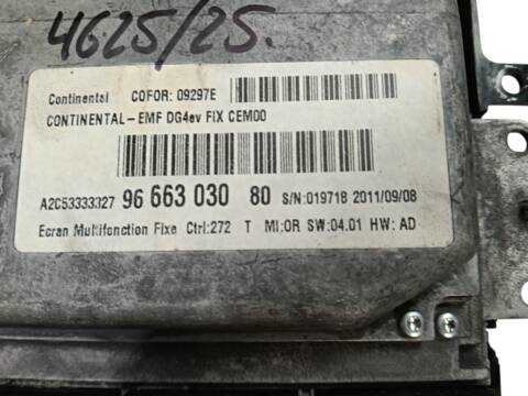 Foto 2ª: Pantalla Multifuncion Citroen C4 1.6 HDI 110 (2009)