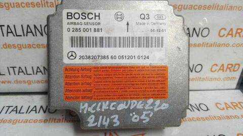 Foto 2ª: Centralita Airbag Mercedes Clase C 160 COUPE 218CV 160KW (2002)