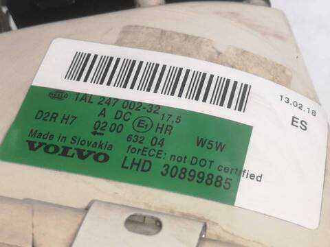 Foto 3ª: Faro Derecho Volvo S40 B4164S2 BERLINA (2002)