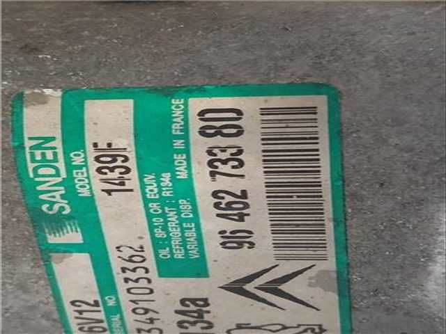 Foto 3ª: Compresor Aire Acondicionado Citroen C3 1.1 I 60CV 44KW [HFX (TU1JP)] (2003)