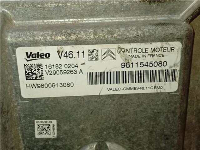 Centralita Motor ECU Citroen C Elysee 1.2 EXCLUSIVE [1.2 LTR. - 60 KW 12V VTI - PURETECH]