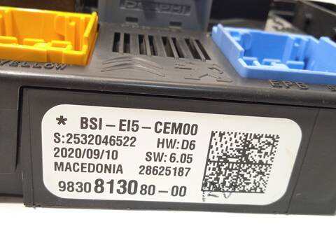 Foto 4ª: Caja Reles Fusibles Citroen C5 1.2 PURETECH 130 ARHNSJ) AIRCROSS 131CV 96KW [HNS (EB2ADTS)] (2020)