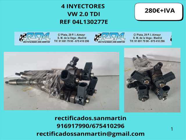 Inyectores Volkswagen Touran 2.0 TDI GOLF