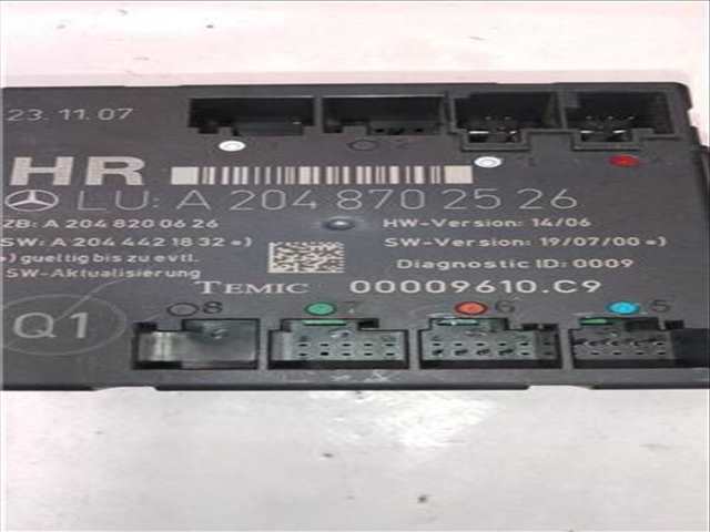 Foto 2ª: Centralita Motor ECU Mercedes Clase C 160 C 200 KOMPRESSOR 204.041) 184CV 135KW [M 271.950] (2009)