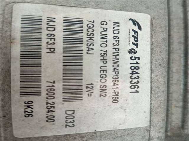 Foto 3ª: Centralita Motor ECU Fiat Punto 1.3 16V JTD CAT 75CV 55KW [199A2000] (2009)