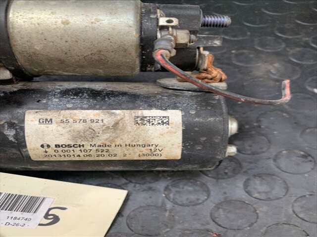 Foto 2ª: Motor de Arranque Opel Meriva 1.400 TURBO 140CV/103KW [A14NET] (2013)