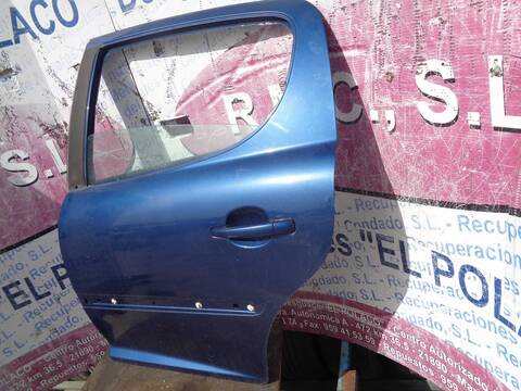 Foto 3ª: Puerta Trasera Izquierda Peugeot 207 CONFORT 68CV 50KW [8HZ] (2008)