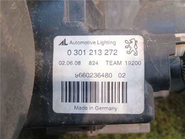 Foto 3ª: Faro Derecho Peugeot 407 2.0 ST CONFORT PACK [2.0 LTR. - 100 KW 16V HDI FAP] [RHR / DW10BTED4]