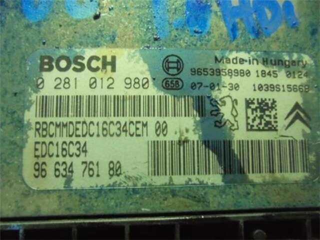 Centralita Motor ECU Citroen C4 1.6 HDI GRAND C4 PICASSO