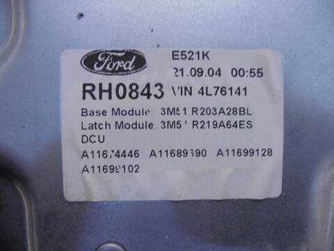Foto 3ª: Elevalunas Eléctrico Delantero Derecho Ford C Max AMBIENTE D) 116CV 85KW FOCUS CAP) [SIDA] (2008)
