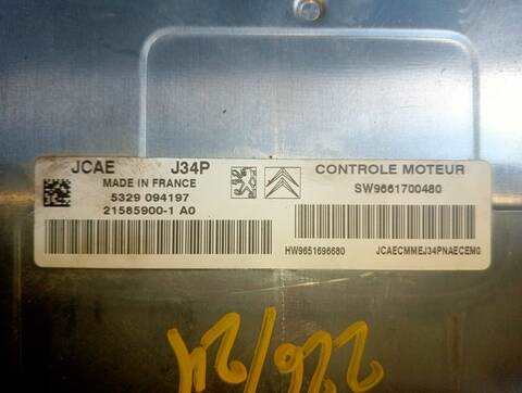 Foto 2ª: Centralita Motor ECU Citroen C3 KFV (2007)